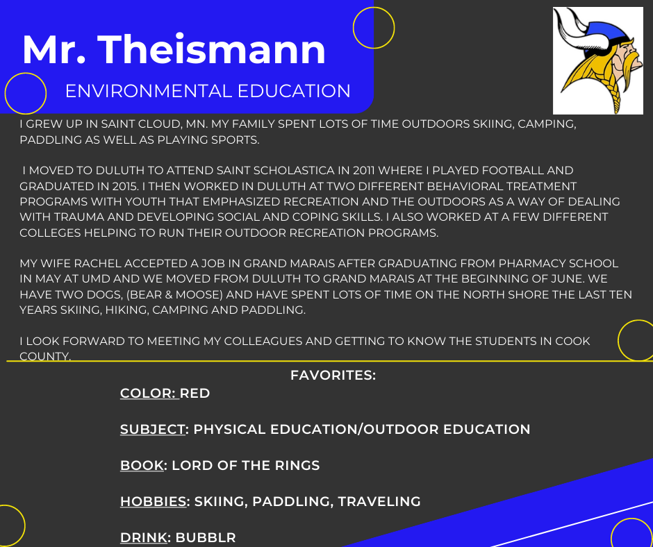 Mr. Theismann - Outdoor educator